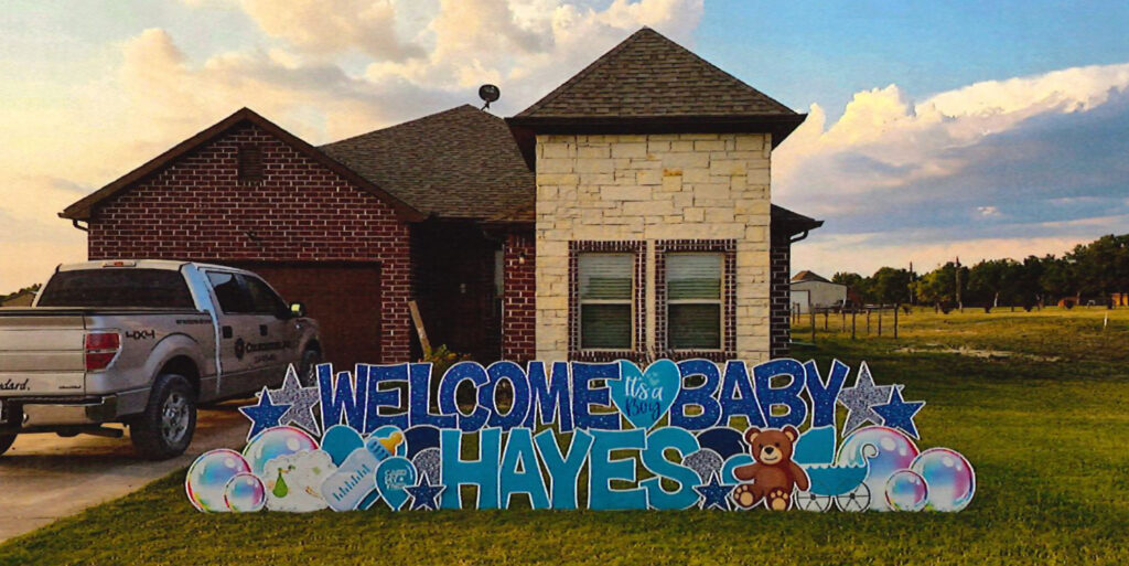 welcome home baby hayes